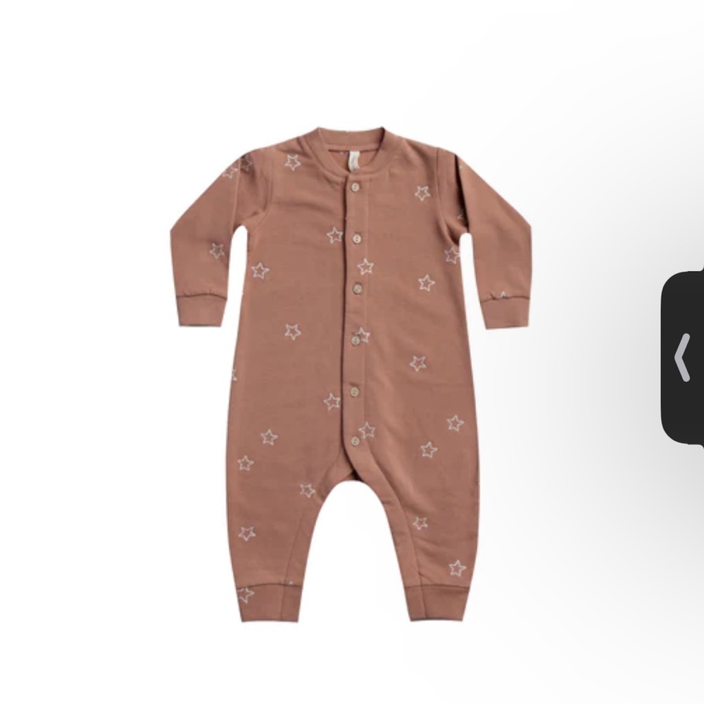 Quincy Mae star fleece sleeper/romper 18-24m